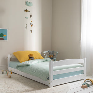 Shorty Bunk Bed Splits into Toddler and Day Bed in White