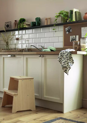 Habitat Seoul Solid Wood Step Stool - Natural 12061157