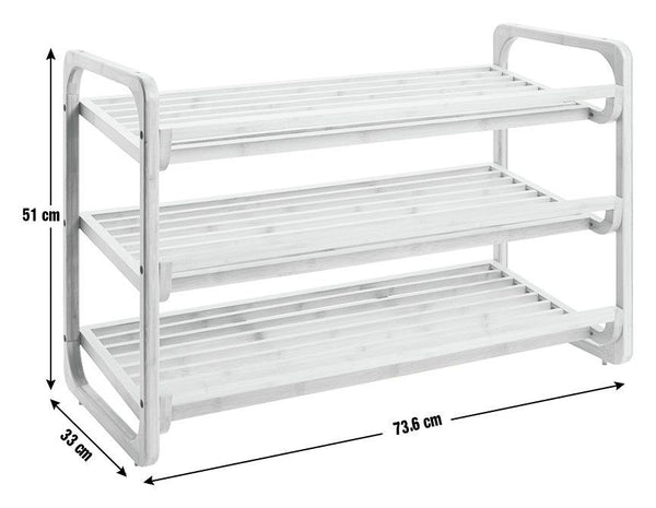 Habitat Belem 3 Shelf Shoe Storage Rack - Natural 17228940