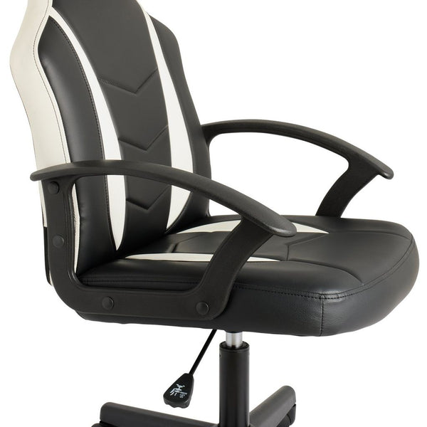 Faux Leather Gaming Chair - White 17652451