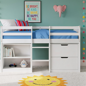 Sleepstation Shorty Cabin Bed in White - 1JN-1-W