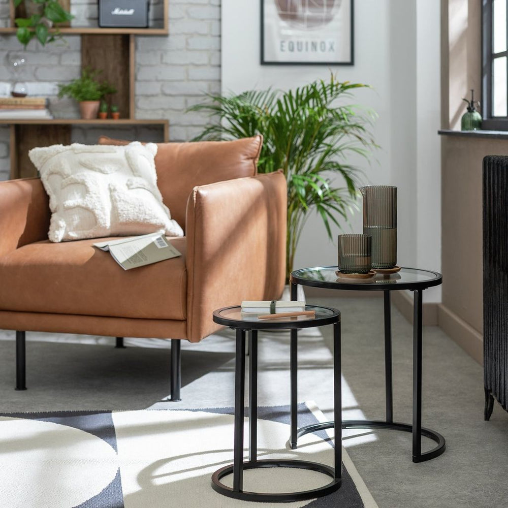 Boutique Nest of 2 Tables - Black 13289646