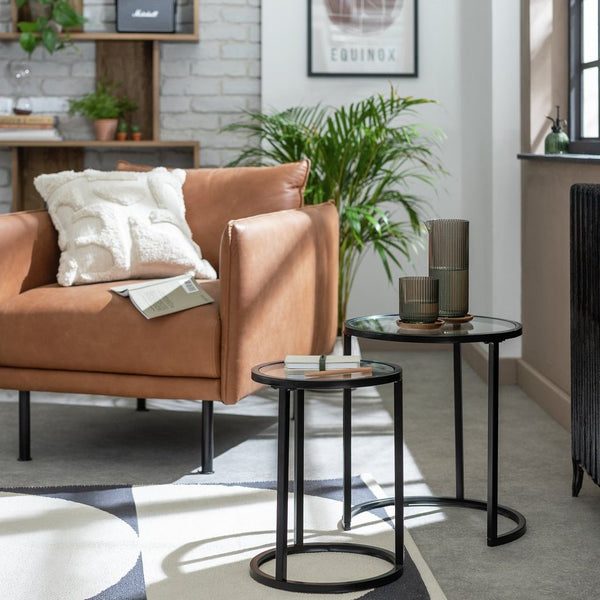 Boutique Nest of 2 Tables - Black 13289646