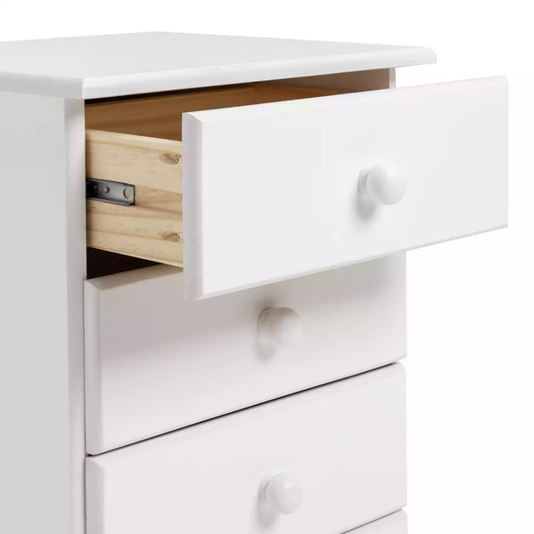 Nordic 3 Drawer Bedside Table - White 13634569