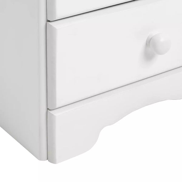 Nordic 3 Drawer Bedside Table - White 13634569