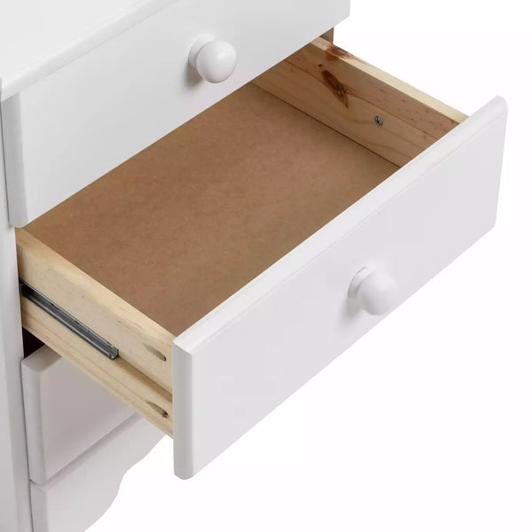 Nordic 3 Drawer Bedside Table - White 13634569