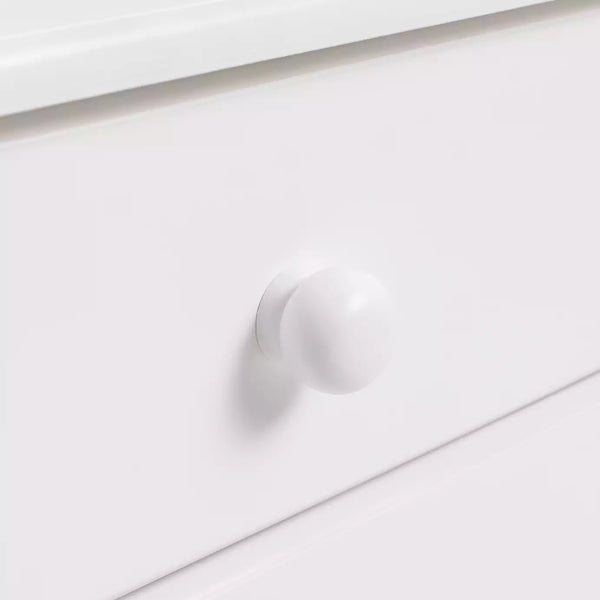 Nordic 3 Drawer Bedside Table - White 13634569