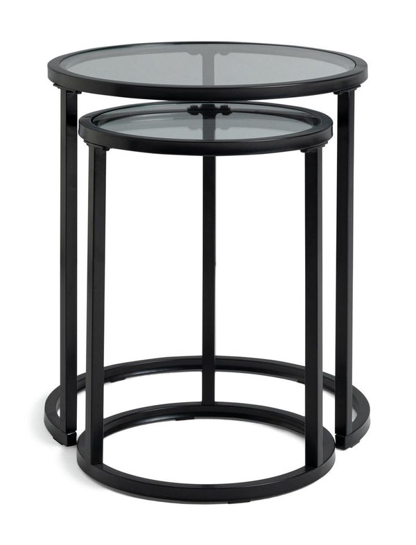Boutique Nest of 2 Tables - Black 13289646