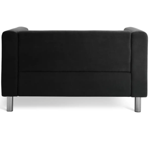 Home Moda Faux Leather 2 Seater Sofa - Black 17668115