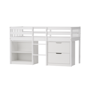 Sleepstation Shorty Cabin Bed in White - 1JN-1-W