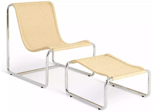 Habitat Ronan Chair & Footstool - Natural 14076102