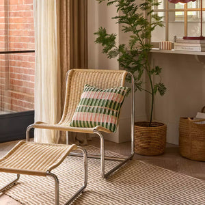 Habitat Ronan Chair & Footstool - Natural 14076102