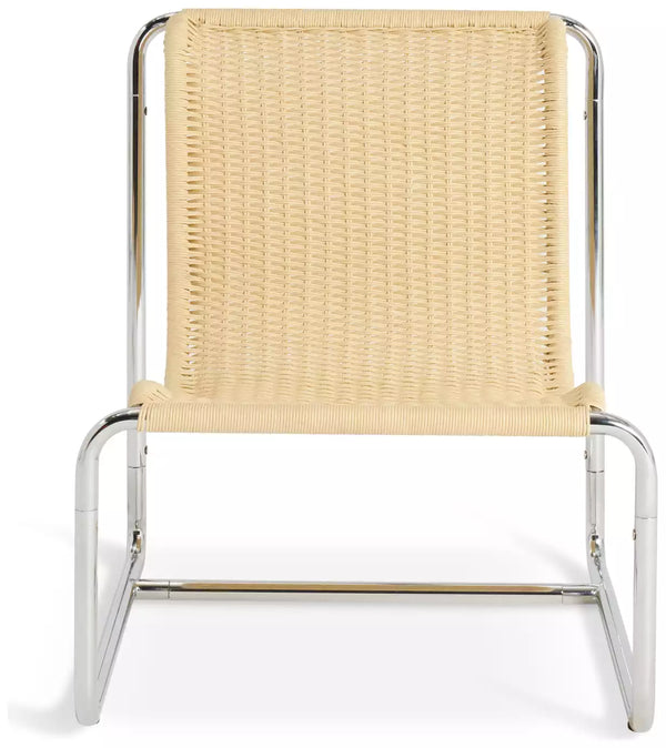 Habitat Ronan Chair & Footstool - Natural 14076102