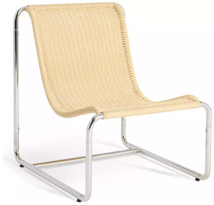 Habitat Ronan Chair & Footstool - Natural 14076102