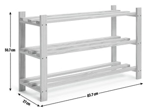 Karee 3 Shelf Shoe Storage Rack - Pine 13360761