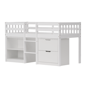 Sleepstation Shorty Cabin Bed in White - 1JN-1-W
