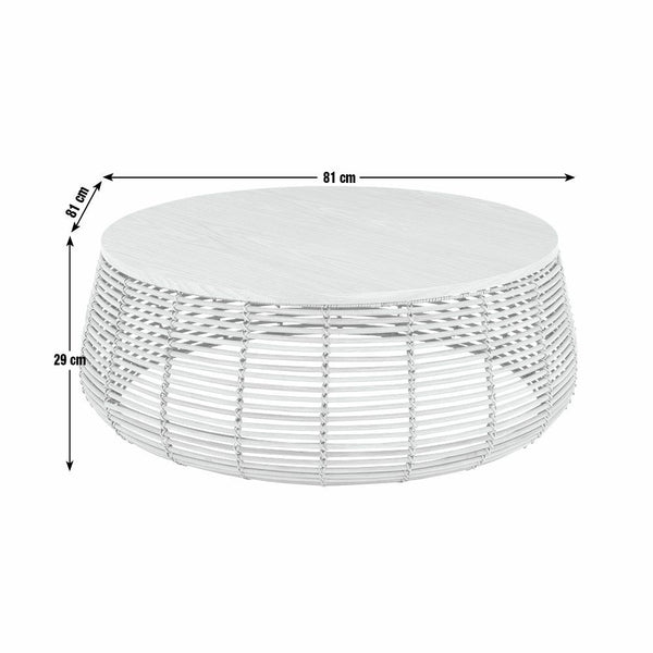 Habitat Hazel Rattan Round Coffee Table - Natural 19208315