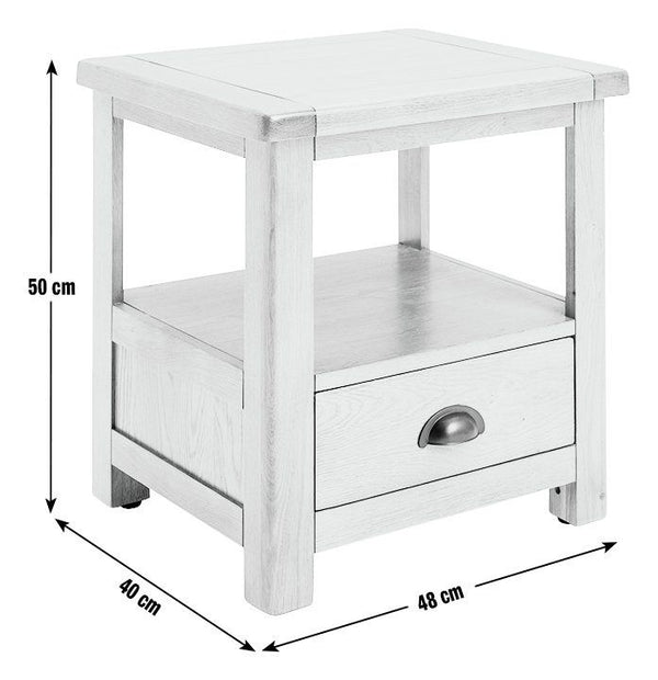 Kent 1 Drawer Side Table - Natural 17261866