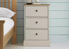 Kensington Bedside Table - Soft Grey&Oak Effect 16066103