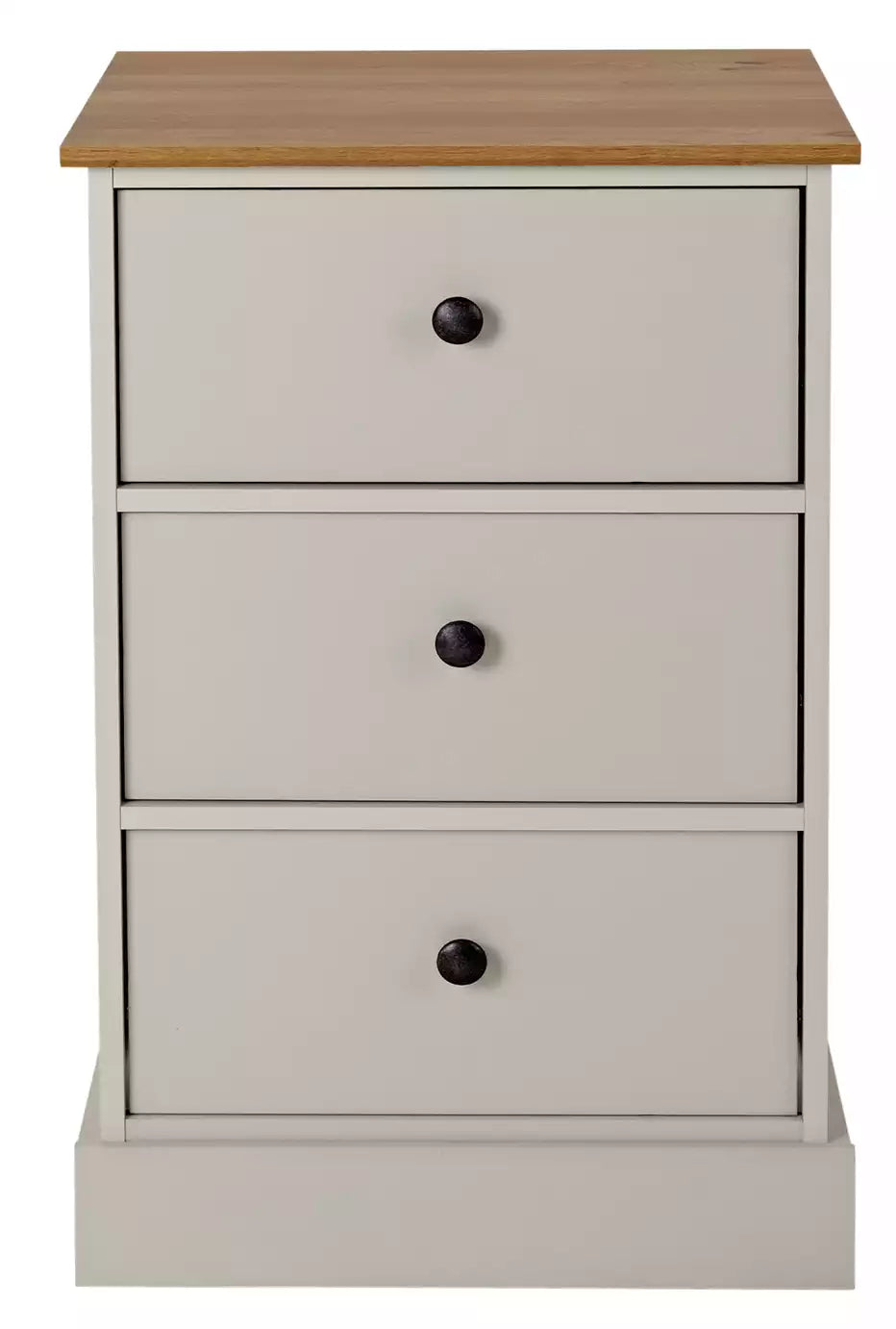 Kensington Bedside Table - Soft Grey&Oak Effect 16066103