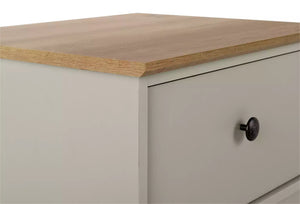 Kensington Bedside Table - Soft Grey&Oak Effect 16066103