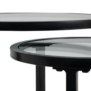 Boutique Nest of 2 Tables - Black 13289646