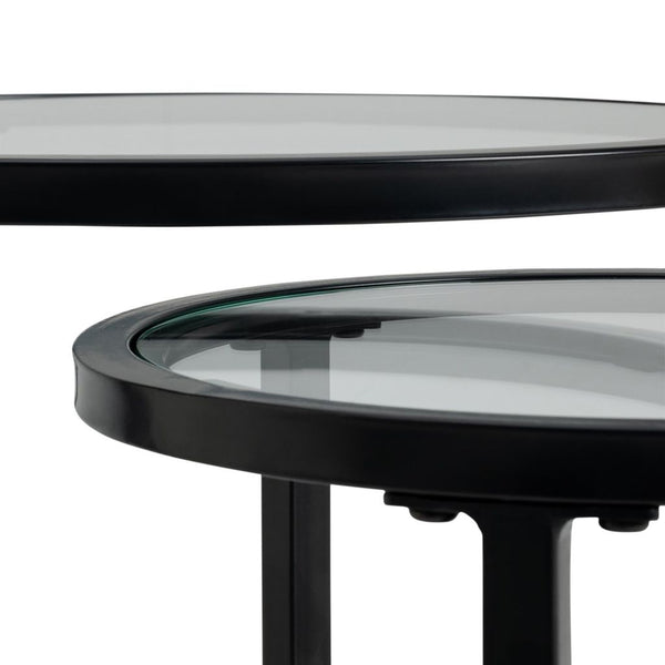 Boutique Nest of 2 Tables - Black 13289646