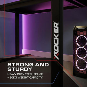 X Rocker Panther XL Reversible Corner Gaming Desk - Black 17511176