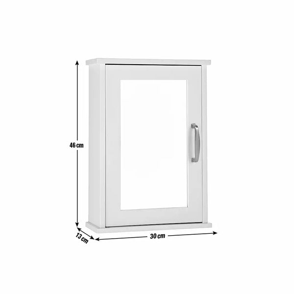 Single Mirrored Wall Cabinet - Grey 17224322