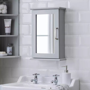 Single Mirrored Wall Cabinet - Grey 17224322