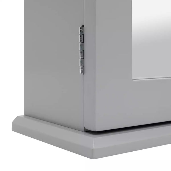 Single Mirrored Wall Cabinet - Grey 17224322