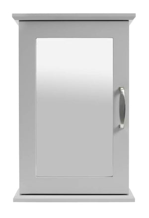Single Mirrored Wall Cabinet - Grey 17224322