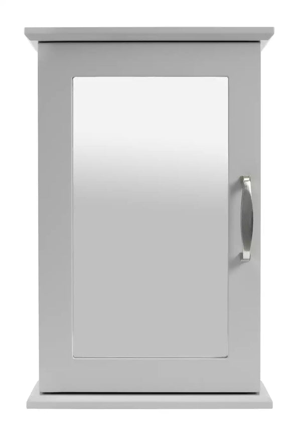 Single Mirrored Wall Cabinet - Grey 17224322