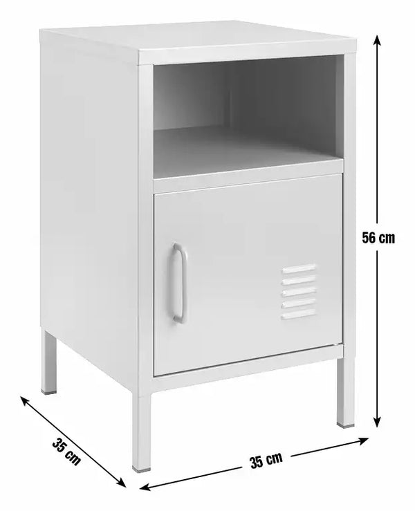 Habitat Stevie 1 Door Bedside Table - Red 17557855