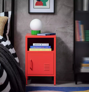 Habitat Stevie 1 Door Bedside Table - Red 17557855