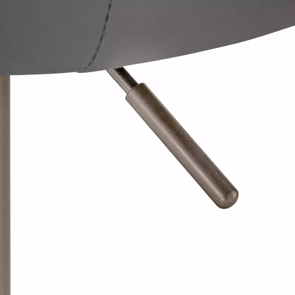 Ellington Quilted Faux Leather Bar Stool - Grey 18885825