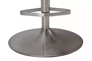 Ellington Quilted Faux Leather Bar Stool - Grey 18885825