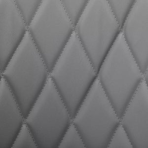 Ellington Quilted Faux Leather Bar Stool - Grey 18885825