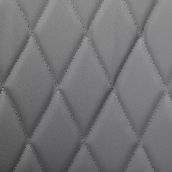 Ellington Quilted Faux Leather Bar Stool - Grey 18885825