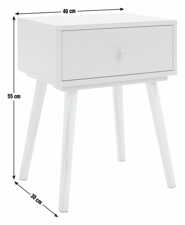 Habitat Otto 1 Drawer Bedside Table - Green 17126107