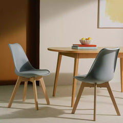 Habitat Jerry Pair of Dining Chair - Grey 19393732