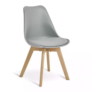 Habitat Jerry Pair of Dining Chair - Grey 19393732
