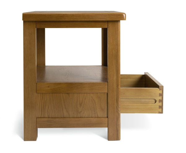 Kent 1 Drawer Side Table - Natural 17261866