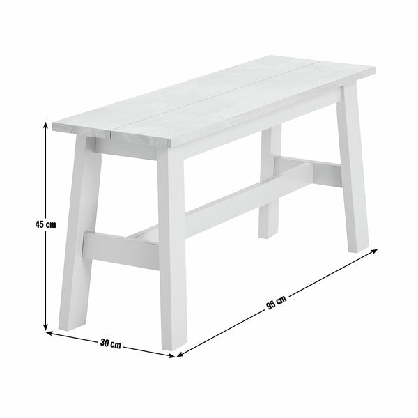 Chicago Solid Wood Dining Bench - Sage Green 17488546