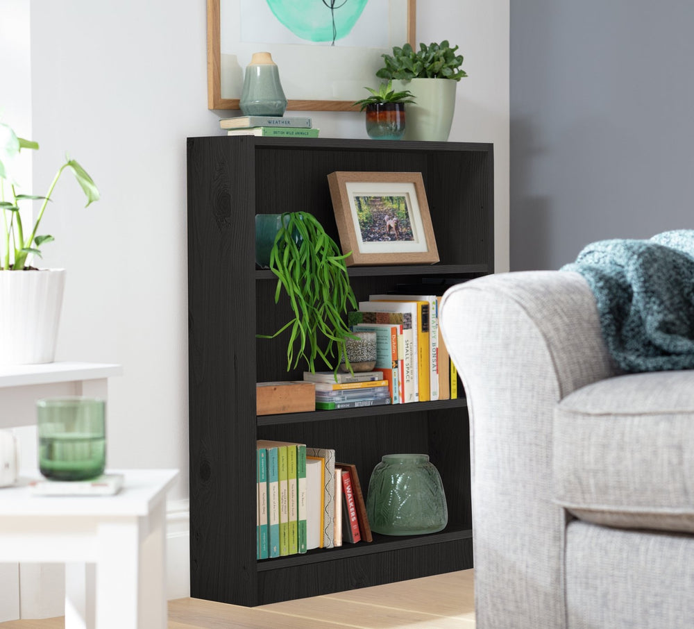 Apley Short Bookcase - Black 16093523