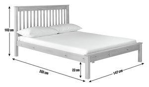 Aspley Double Wooden Bed Frame - Oak Stain 14976800