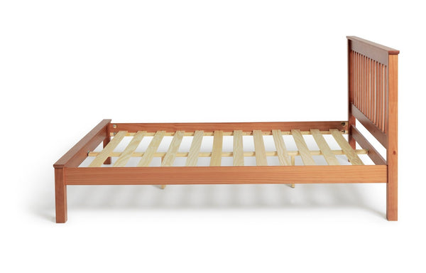 Aspley Double Wooden Bed Frame - Oak Stain 14976800