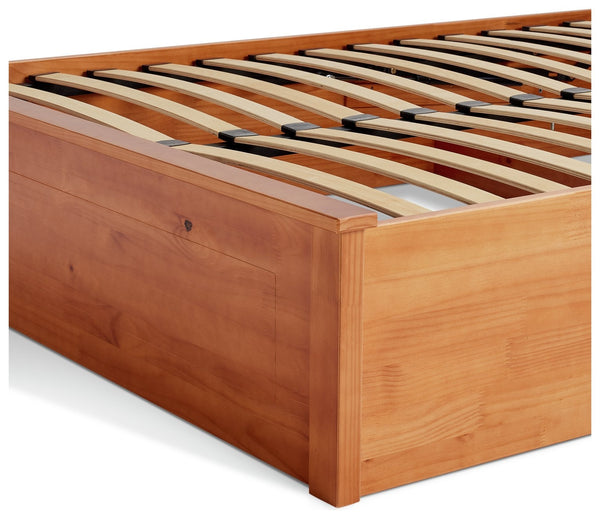 Aspley Double Wooden End Lift Ottoman - Oak Stain 13417621