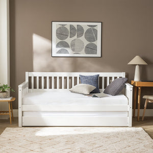 Aspley Trundle Day Bed - White 15817621