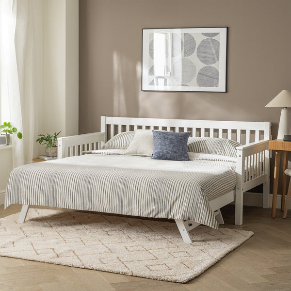Aspley Trundle Day Bed - White 15817621